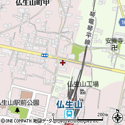 香川県高松市仏生山町182周辺の地図