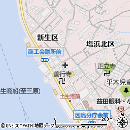 広島県尾道市因島土生町塩浜南区1897-18周辺の地図