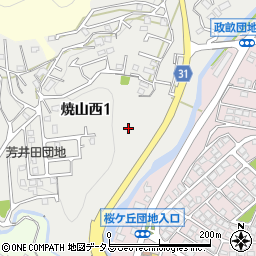 呉平谷線周辺の地図