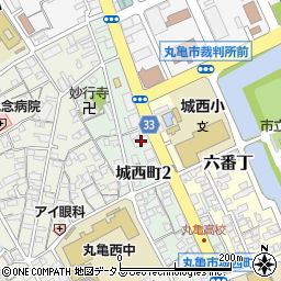 伊予銀行丸亀支店周辺の地図