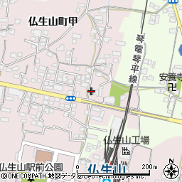 香川県高松市仏生山町186周辺の地図