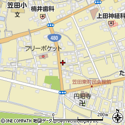 フレグランス笠田周辺の地図