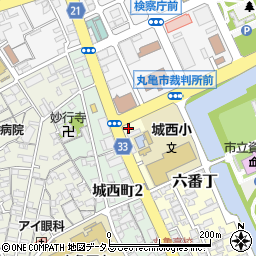 香川県丸亀市六番丁17周辺の地図
