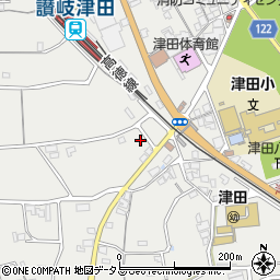香川県さぬき市津田町津田138-36周辺の地図