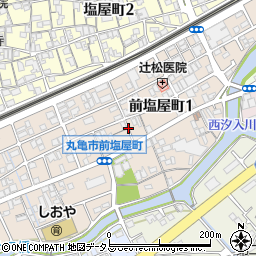 香川県丸亀市前塩屋町周辺の地図