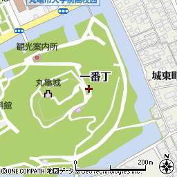 香川県丸亀市一番丁周辺の地図