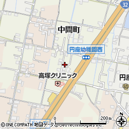 香川県高松市中間町36-17周辺の地図