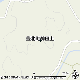 山口県下関市豊北町大字神田上周辺の地図