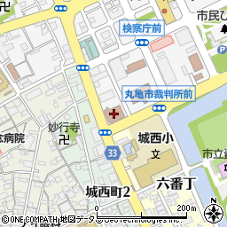 ゆうちょ銀行丸亀店周辺の地図