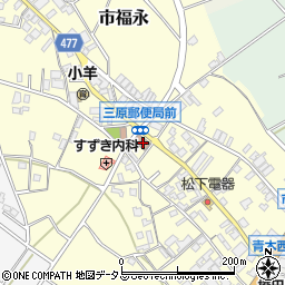 淡路三原郵便局 ＡＴＭ周辺の地図