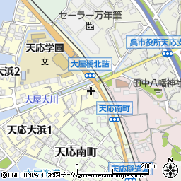 呉信用金庫天応支店周辺の地図