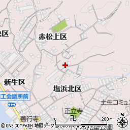 広島県尾道市因島土生町赤松上区1866周辺の地図