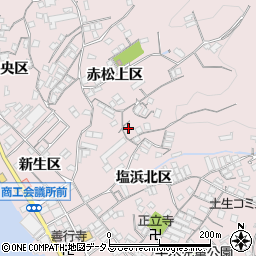 広島県尾道市因島土生町赤松上区1864-5周辺の地図