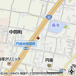 篠原商事株式会社　セルフ円座周辺の地図