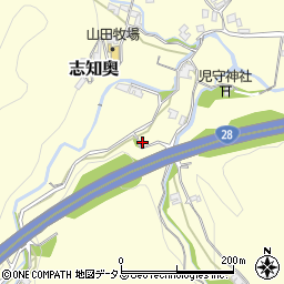兵庫県南あわじ市志知奥503-1周辺の地図