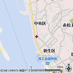 広島県尾道市因島土生町中央区2577周辺の地図
