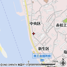 広島県尾道市因島土生町中央区甲周辺の地図