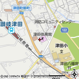 香川県さぬき市津田町津田917周辺の地図