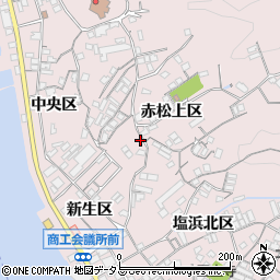広島県尾道市因島土生町赤松上区1124周辺の地図