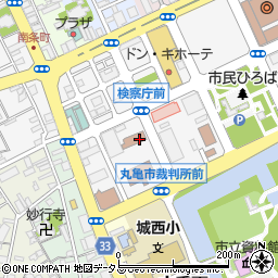 高松地方検察庁丸亀支部周辺の地図