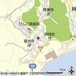 広島県尾道市因島三庄町七区周辺の地図