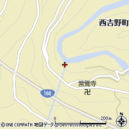 電源開発株式会社　西吉野第一発電所周辺の地図