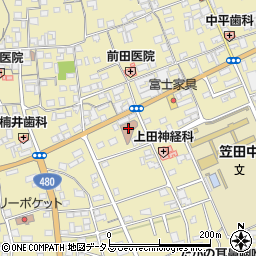 かつらぎ町立　笠田ふるさと交流館周辺の地図