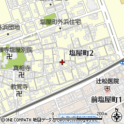 香川県丸亀市塩屋町2丁目周辺の地図