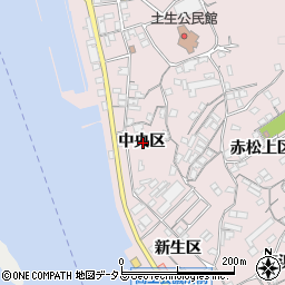 広島県尾道市因島土生町中央区周辺の地図