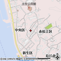 広島県尾道市因島土生町赤松上区1775-1周辺の地図