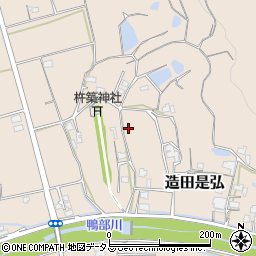 香川県さぬき市造田是弘周辺の地図