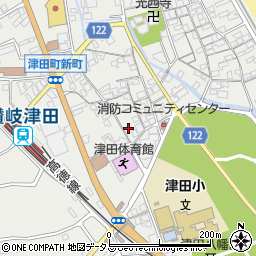 香川県さぬき市津田町津田132-1周辺の地図
