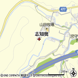 兵庫県南あわじ市志知奥608周辺の地図