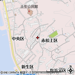 広島県尾道市因島土生町赤松上区1828周辺の地図