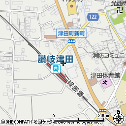 香川県さぬき市津田町津田912周辺の地図