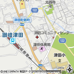 香川県さぬき市津田町津田135-3周辺の地図