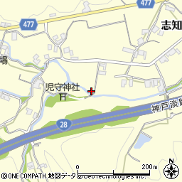 兵庫県南あわじ市志知奥290周辺の地図
