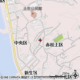広島県尾道市因島土生町赤松上区1774-10周辺の地図