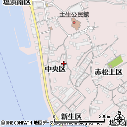 広島県尾道市因島土生町中央区1758周辺の地図