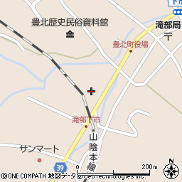 下関市　滝部活動拠点施設太陽館周辺の地図