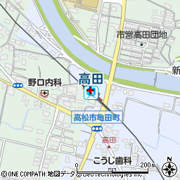 香川県高松市周辺の地図