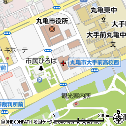 丸亀市生涯学習センター　３階ホール周辺の地図