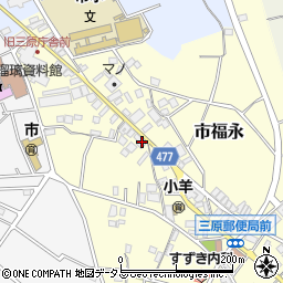 兵庫県南あわじ市市福永383-4周辺の地図