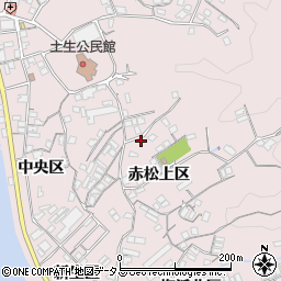 広島県尾道市因島土生町赤松上区1804周辺の地図