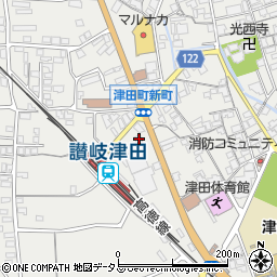 香川県さぬき市津田町津田911-1周辺の地図