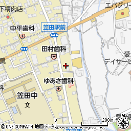 岡本フェルト周辺の地図