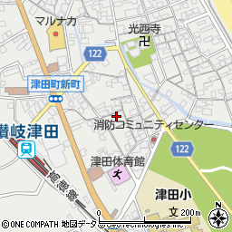 香川県さぬき市津田町津田133-7周辺の地図