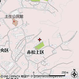 広島県尾道市因島土生町赤松上区1801-6周辺の地図