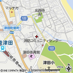 香川県さぬき市津田町津田127-3周辺の地図