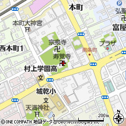 寿覚院周辺の地図